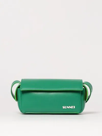 Sunnei La Bauletto Small Vegan In Green
