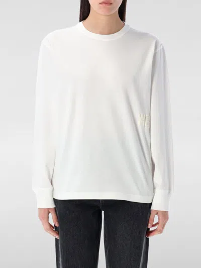 Alexander Wang T T By Alexander Wang Essential Puff Logo T-shirt In White