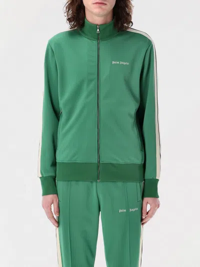 Palm Angels Classic Logo Track Jacket In Green