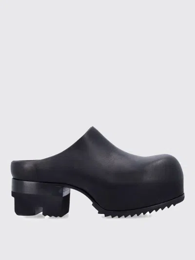 Rick Owens Mule With Chunky Sole And Closed Back In Black