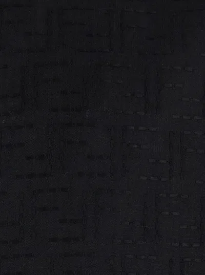 Fendi Ff Jacquard Shirt In Black