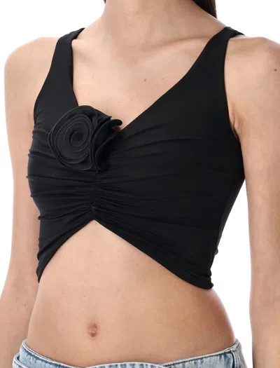 Magda Butrym Women's Top With Flower Top In Black