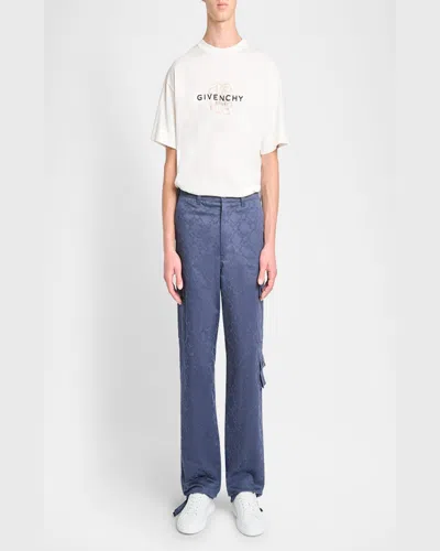 Givenchy Men's 4g Cargo Trousers In Navy