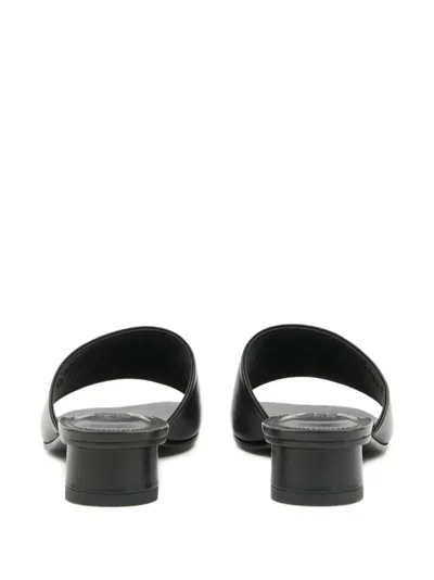 Mm6 Maison Margiela Mm6 By Maison Margiela Numeric Sandal With Engraved Logo Band In Black