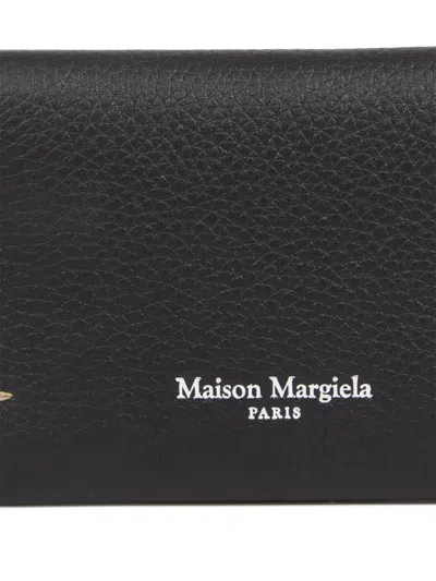 Maison Margiela Four-stitch Logo Wallet In Black