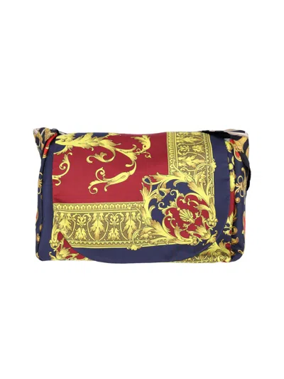 Junya Watanabe Silk Crossbody Bag In Multi