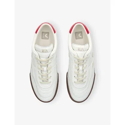Veja Multicolour Organic Traced Leather In White