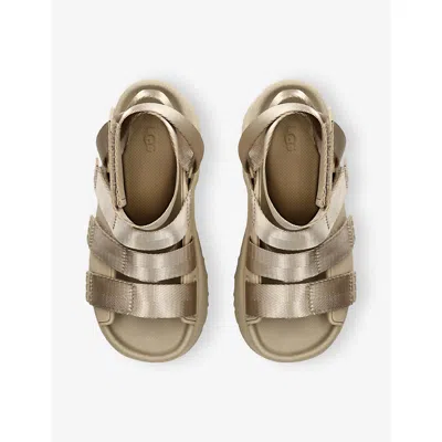 Ugg Goldenrise Platform Sandals In Beige
