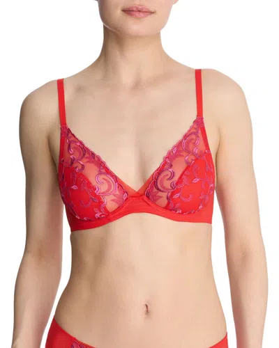 Natori Embellished Underwire Bra In Red