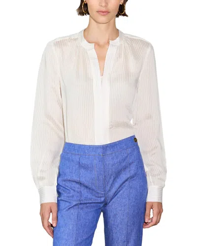 Câllas Callas Olympia Silk-blend Shirt In Brown