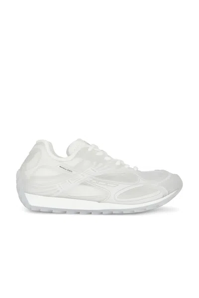 Bottega Veneta Orbit Transparent Rubber Sneakers In White