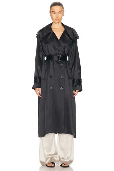 Heirlome Imogen Trench Coat In Black