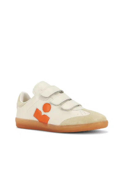 Isabel Marant Bryce Leather & Suede Sneaker In Beige