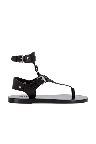 Isabel Marant Eveen Removable Ankle Cuff Sandal In Black