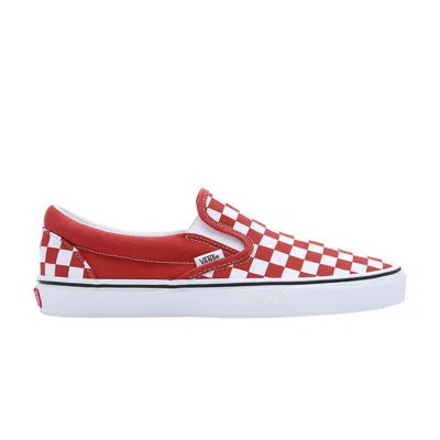 Pre-owned Vans Classic Slip-on 'checkerboard - Bossa Nova' In Red