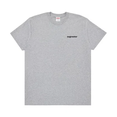 Pre-owned Supreme Fuck Money Tee 'heather Grey'