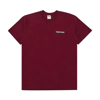 Pre-owned Supreme Fuck Money Tee 'cardinal' In Red