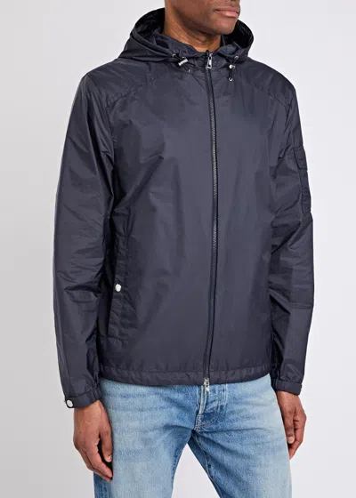 Moncler Black Hooded Remoray Jacket In Navy