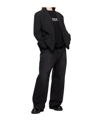 We11 Done Long-sleeved Suit Jacket In Black