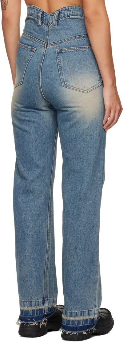 We11 Done Jeans With Belt Loops In Blue