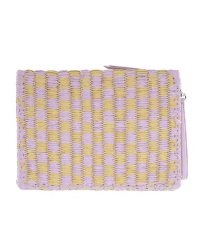 Tory Burch Ella Hand-crocheted Pouch In Multi