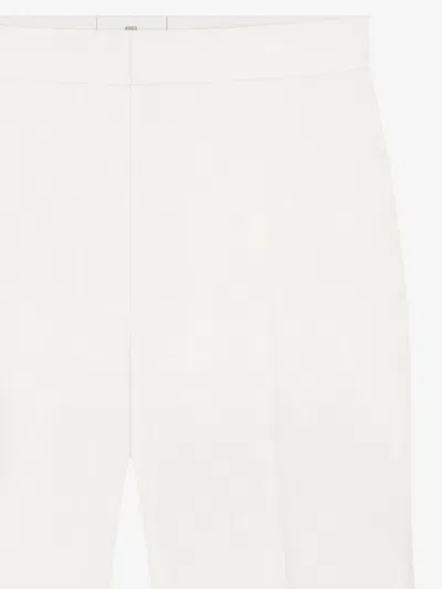 Givenchy Flare Tailored Pants In Linen In Off White
