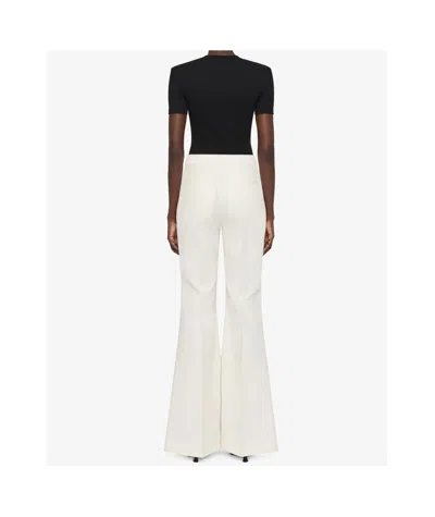 Givenchy Flare Tailored Pants In Linen In Off White