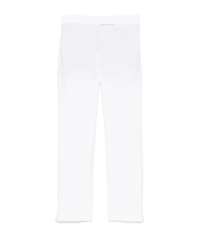 Incotex Cotton Blend Tapered Leg Trousers In White