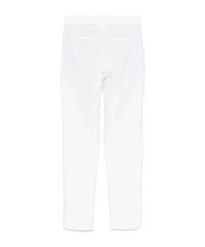 Incotex Cotton Blend Tapered Leg Trousers In White
