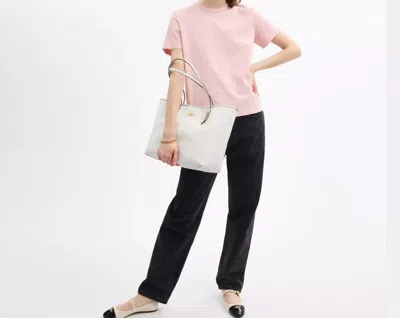 Coach Mollie Tote Bag In Signature Canvas In Signature Canvas/gold/white/chalk