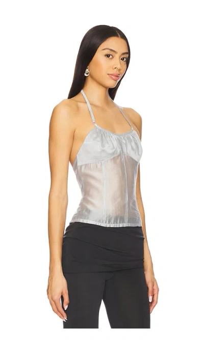 Belle The Label Flore Top In Mist