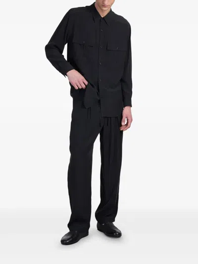 Attachment Straight-leg Trousers In Black