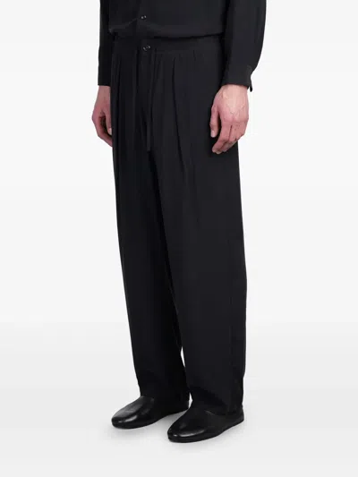 Attachment Straight-leg Trousers In Black