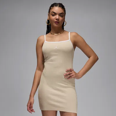 Jordan Slim Minidress In Neutral