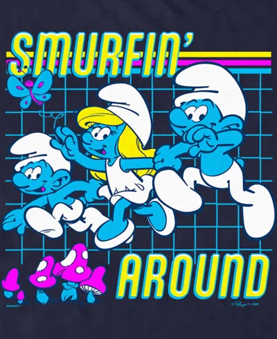 Smurfs Men's Smurf Around Short Sleeve T-shirt In Navy