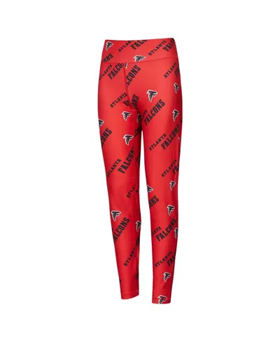 Concepts Sport Women's Red Atlanta Falcons Breakthrough Allover Print Knit Sleep Leggings In Red