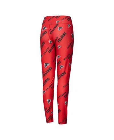 Concepts Sport Women's Red Atlanta Falcons Breakthrough Allover Print Knit Sleep Leggings In Red