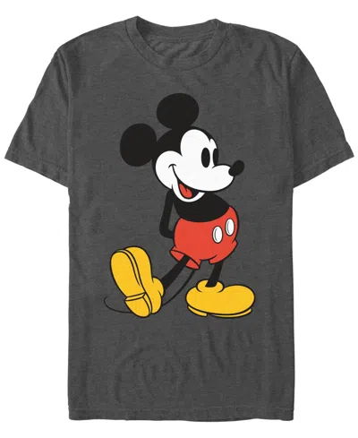 Mickey Classic Men's Classic Mickey Short Sleeve T-shirt In Charcoal Heather