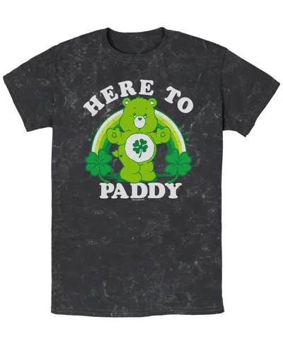 Care Bears Men's Paddy Animal Short Sleeve T-shirt In Black