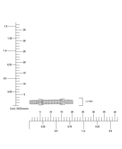 Macy's Cubic Zirconia Accent Ring (1/3 Ct. T.w.) In 14k Gold Over Sterling Silver In Silver