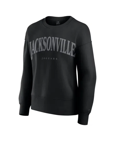 Fanatics Women's Black Jacksonville Jaguars Elements Pullover Sweatshirt In Black