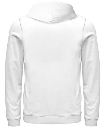 Mickey Classic Men's Heads Up Hoodie Fleece Pullover Sweatshirt In White