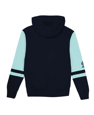 Outerstuff Preschool Navy Seattle Kraken Face Off Full-zip Hoodie In Navy