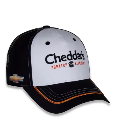 Richard Childress Racing Team Collection Men's White/black Kyle Busch Cheddars Uniform Adjustable Hat In White,black