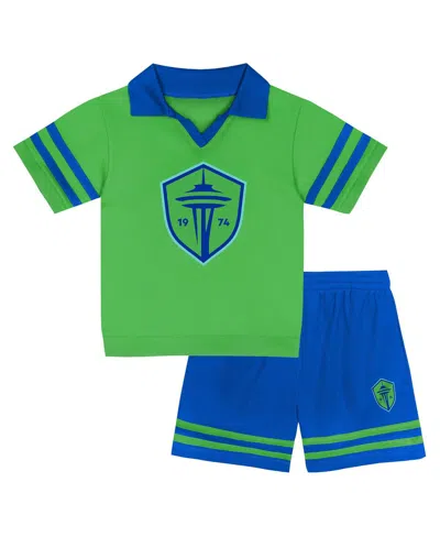 Outerstuff Toddler 2-piece Green Seattle Sounders Fc Charming Dude Top And Short Set In Green