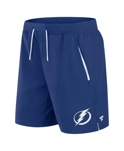 Fanatics Men's Blue Tampa Bay Lightning Authentic Pro Rink Performance Shorts In Blue