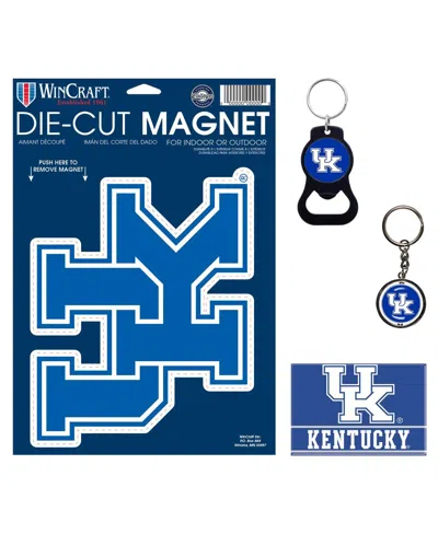 Wincraft Kentucky Wildcats Key Rings And Magnets, Set Of 4 In No Color