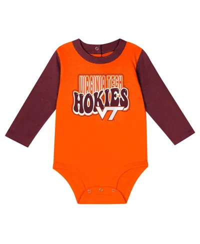 Outerstuff Baby Boys And Girls Maroon Virginia Tech Hokies Double Up Long Sleeve Bodysuit And Pant In Maroon