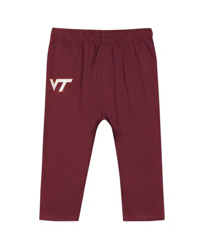 Outerstuff Baby Boys And Girls Maroon Virginia Tech Hokies Double Up Long Sleeve Bodysuit And Pant In Maroon