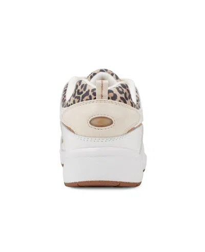 Easy Spirit Women's Romy Lightweight Easy-on Walking Shoes In Leopard,white Leather